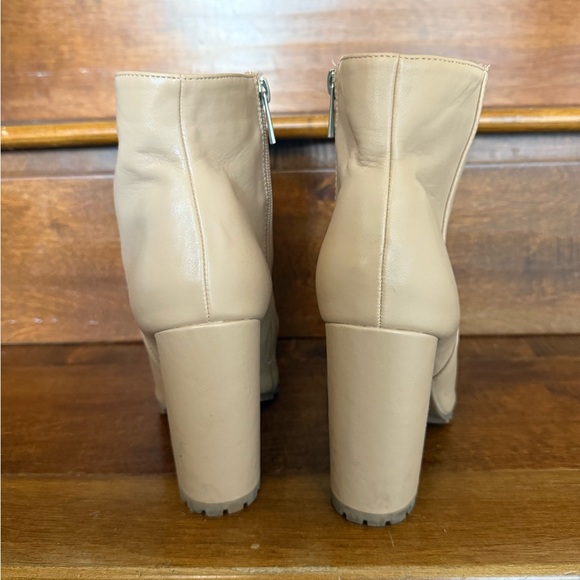 Cream Ankle Boots - Picture 2 of 5